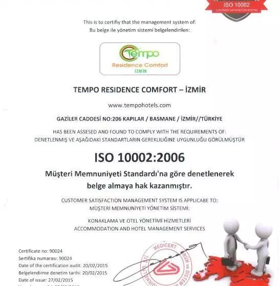 Fotos del hotel Tempo Residence Comfort Izmir:  2